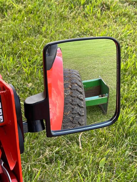 lawn mowing rear view mirror